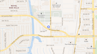 Map for Boca Real Apartments  - Boca Raton, FL