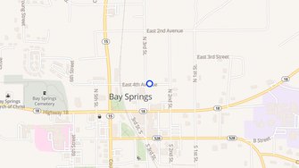 Map for Westwood Apartments - Bay Springs, MS