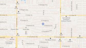 Map for Moon River Apartments West - Phoenix, AZ