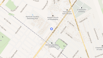 Map for Plymouth Gardens - Conshohocken, PA