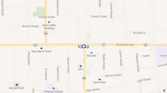 Map for Oak Hills Apartments - Ionia, MI