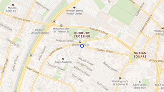 Map for Marcus Garvey Apartments - Roxbury, MA