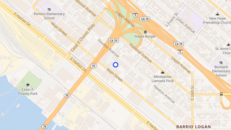 Map for Mercado Apartments - San Diego, CA