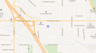Map for Coronado Terrace Apartments - San Diego, CA