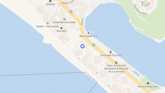 Map for La Playa Tower - Coronado, CA