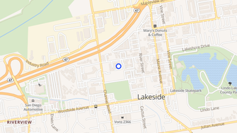 Map for Lakeshore Terrace Apartments - Lakeside, CA