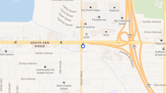 Map for Playa Blanca Condominiums - San Diego, CA