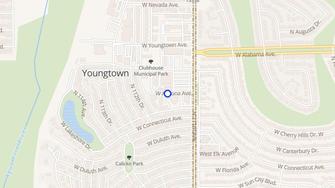 Map for Youngtown House Apartments - Youngtown, AZ