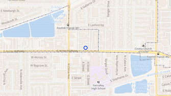 Map for Brookwood Apartments - Azusa, CA
