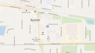 Map for Bartlett Terrace Apartments - Bartlett, IL