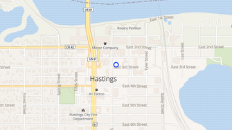Map for Masonic Block - Hastings, MN