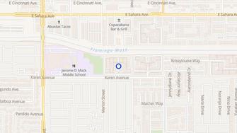 Map for Karen Pines Apartments - Las Vegas, NV