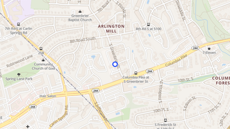 Map for Harvey Hall Apartments - Arlington, VA