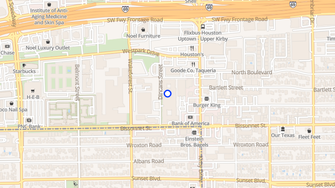 Map for Bissonnet Village Apartments - Houston, TX