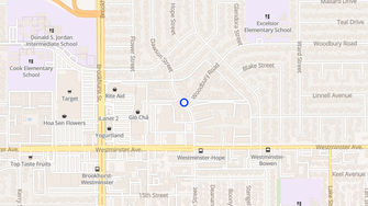 Map for Windsor Park Apartments - Garden Grove, CA
