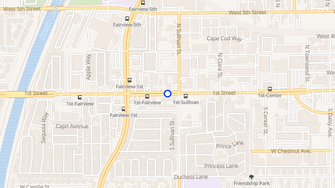 Map for Sullivan Manor Apartments - Santa Ana, CA