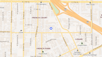 Map for Nuestra Casa Apartments - Santa Ana, CA