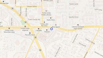 Map for Yorba Linda Palms Apartments - Yorba Linda, CA