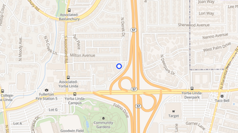 Map for Pepperwood Apartments - Fullerton, CA