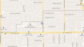 Map for Anaheim Villas - Anaheim, CA