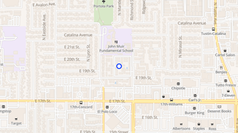 Map for Sherry Lane Garden Homes - Santa Ana, CA