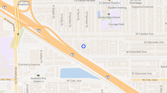 Map for Glen Oaks Apartments - Anaheim, CA