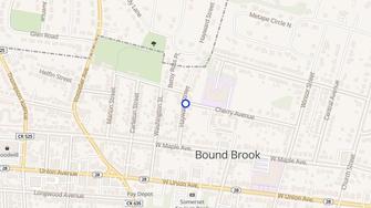 Map for Garfield Park Apartments - Bound Brook, NJ