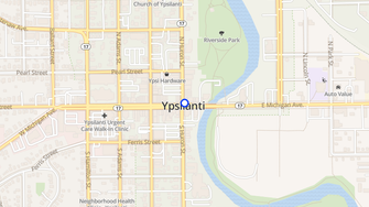 Map for University Apartments - Ypsilanti, MI