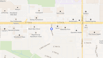 Map for Woodland Oaks - Tulsa, OK