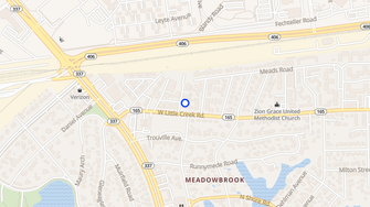 Map for Hampton Creek Apartments - Norfolk, VA
