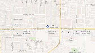 Map for Sagebrush Apartments - Palm Springs, CA