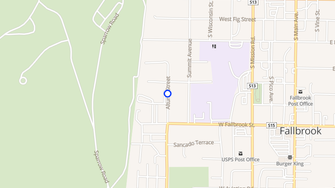 Map for Sunset Meadows Apartments - Fallbrook, CA