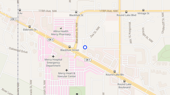 Map for Loftus Centre - Coon Rapids, MN