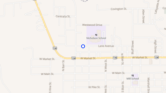 Map for Lane Ave Apartments - Crawfordsville, IN