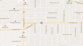 Map for Cumberland Apartments - Chicago, IL