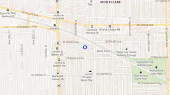 Map for Oak Field West Condominium - Elmwood Park, IL