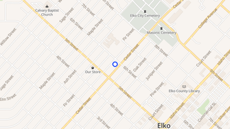 Map for Rose Apartments - Elko, NV