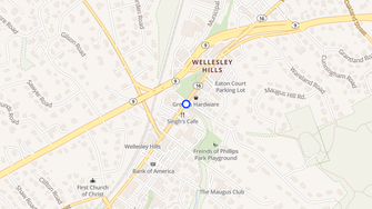 Map for Phillips Park Apartments - Wellesley, MA