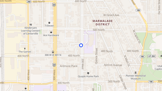 Map for Marmalade Hill Apartments - Salt Lake City, UT