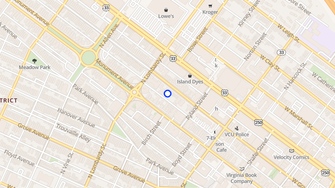 Map for 1121 West Grace Street - Richmond, VA