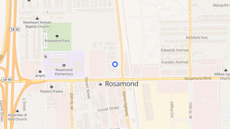 Map for Rosemond Hills Senior Retirement Community - Rosamond, CA