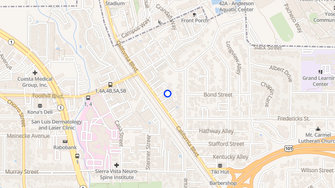Map for Cal-Park Apartments - San Luis Obispo, CA