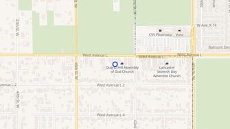 Map for Avenue L Apartments - Quartz Hill, CA