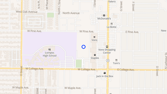 Map for Parkside Garden Apartments - Lompoc, CA