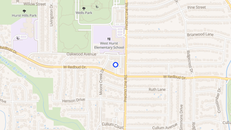 Map for Hurst Estates Apartments - Hurst, TX