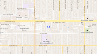 Map for Sherman Park Apartments - Reseda, CA