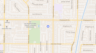 Map for Granada Gardens - Granada Hills, CA