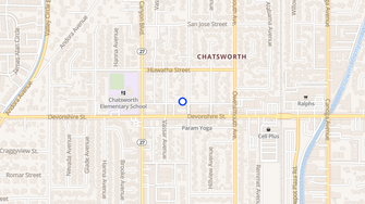 Map for 10317 Jordan Avenue Apartments - Chatsworth, CA