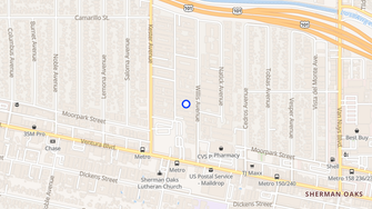 Map for Kennington Apartments - Sherman Oaks, CA