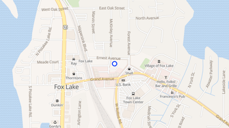Map for Lakeland Apartments - Fox Lake, IL